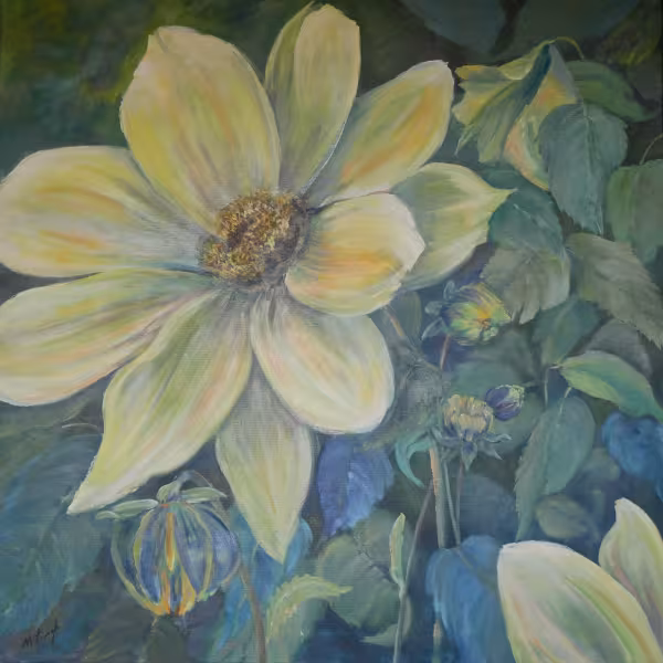 Dahlien in gelb