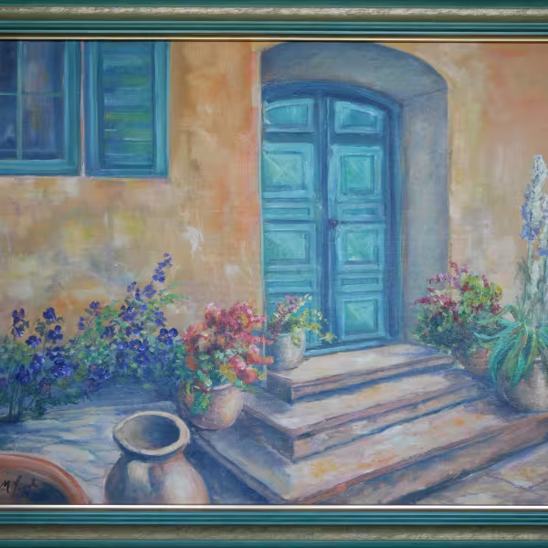 Auf den Stufen (in der Toscana)