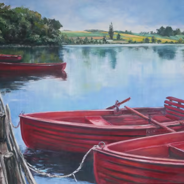Rote Boote (auf dem Hücker Moor)