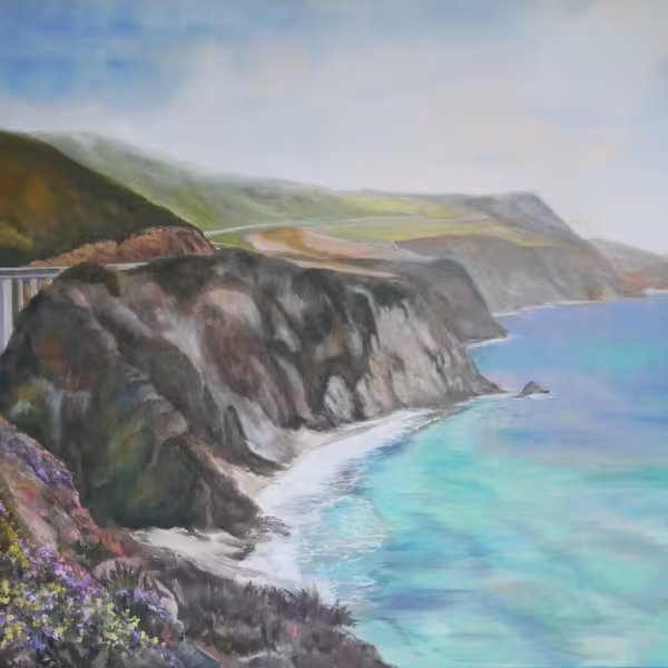 Bixby Bridge über den Highway 101 Big Sur (Kalifornien)