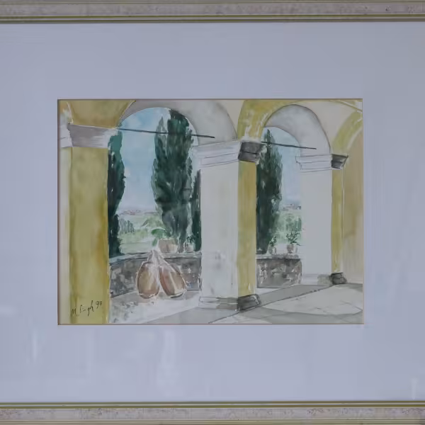 Die Terasse in der Toscana