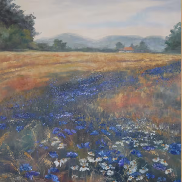 Blaues Kornfeld