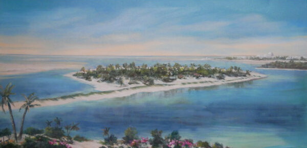Small island in front of Abu Dhabi