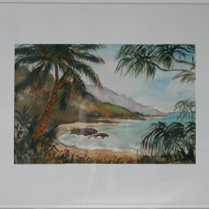 Palm trees in the bay