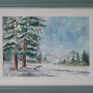 Birds in the snow