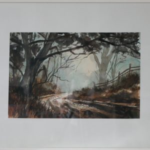 Morning mist in the forest