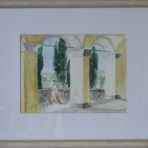The terrace in Tuscany (Italy)