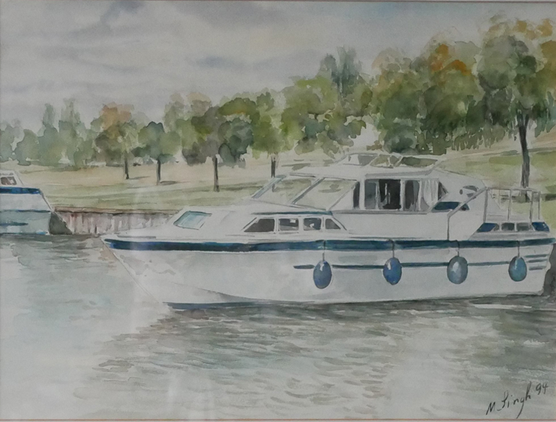 " Sea Pilot " anchorage (Norfolk Broads, England)