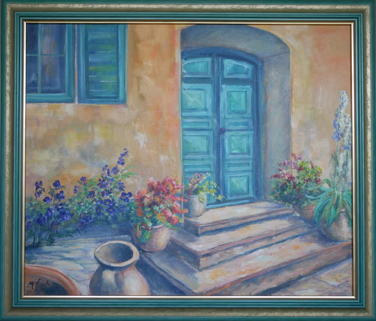 Auf den Stufen (in der Toscana)