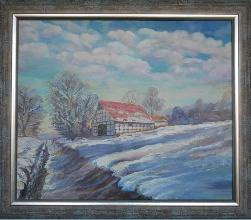 Gehöft im Schnee (Rödinghausen)