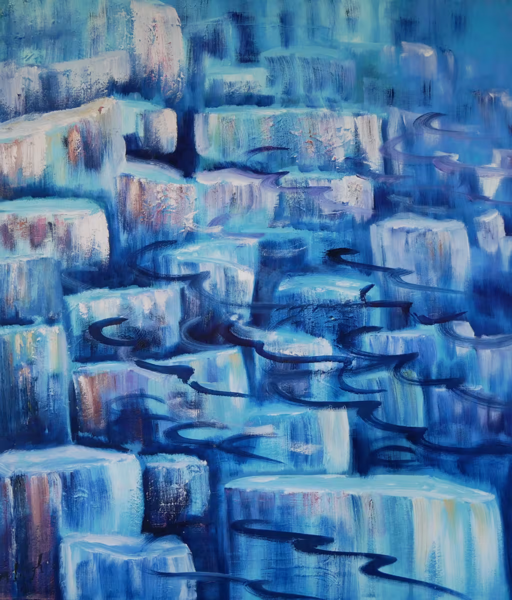 Eisblau
