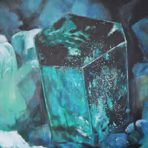 like a mineral, türkis smaragt