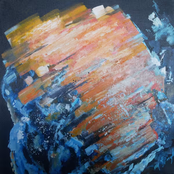 like a mineral, orange