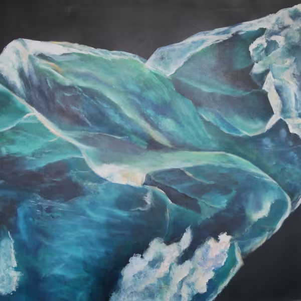 like a mineral, grün-blau
