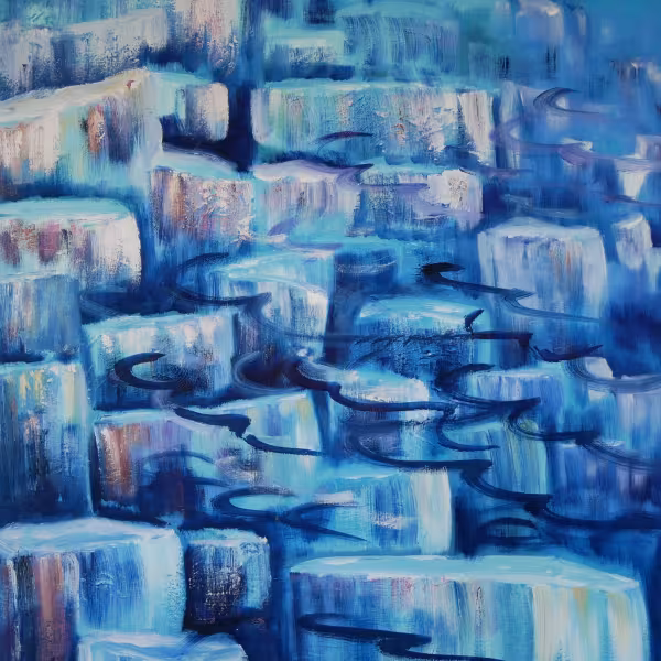 Eisblau