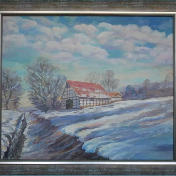 Gehöft im Schnee (Rödinghausen)