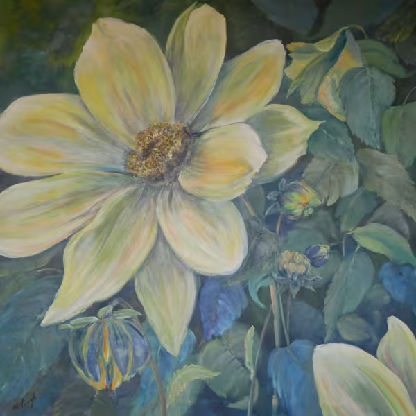 Dahlien in gelb