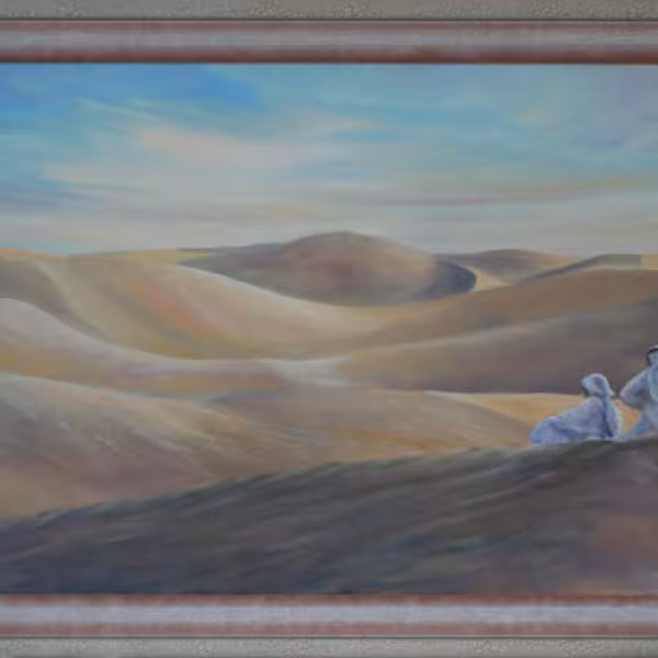Blick über die Wüste in Liwa (Abu Dhabi)