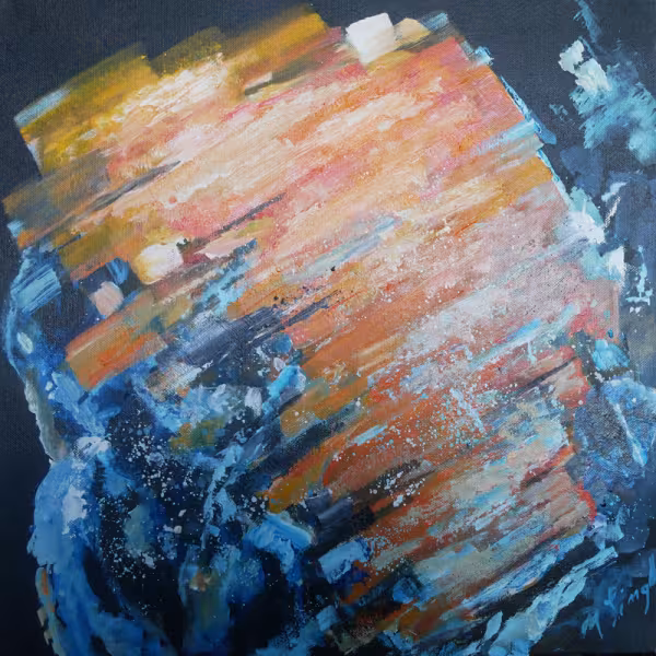 like a mineral, orange