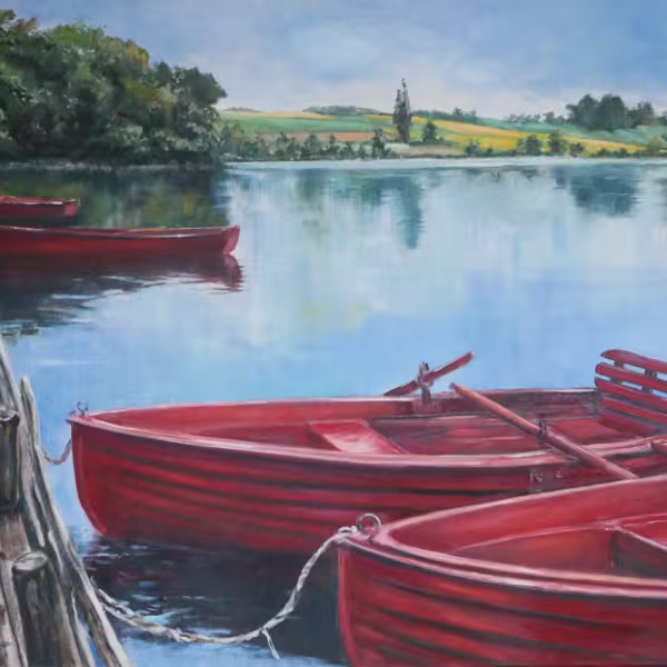 Rote Boote (auf dem Hücker Moor)