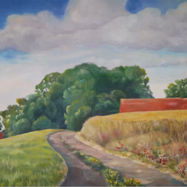 Weg zum Gehöft (Bauernhaus)