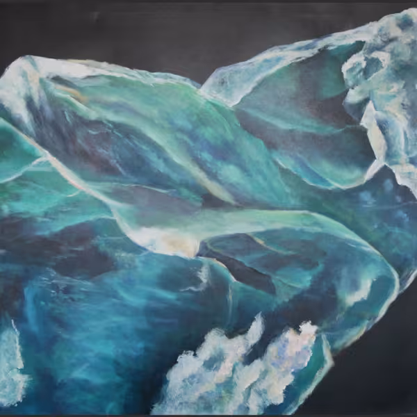 like a mineral, grün-blau